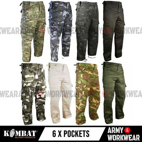 Camo cargo combat army - combat, pants