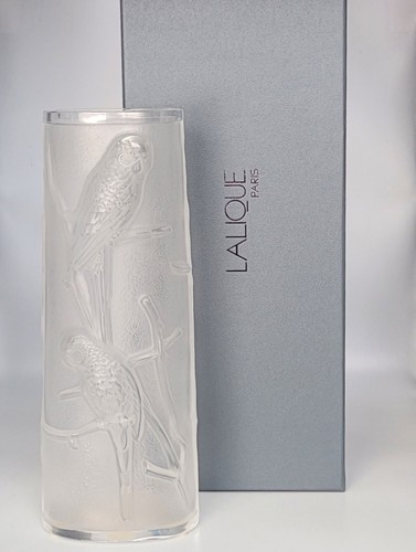 Lalique crystal lune vase - crystal,