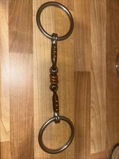 6 Inch Sweet Copper Roller Double Jointed Loose Ring Snaffle