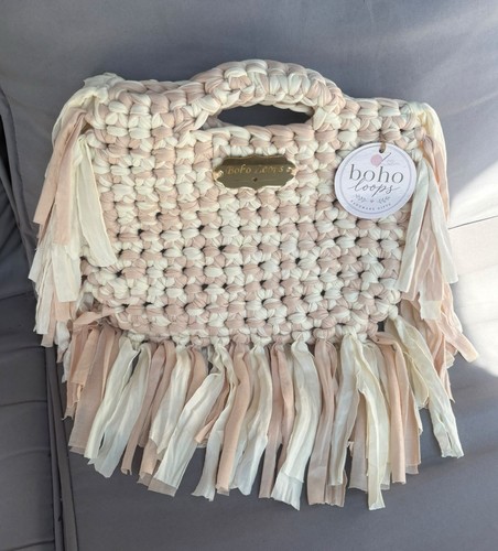 Neutral tones fringed crochet - tones,