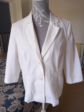 Ladies M&S Per Una White Linen