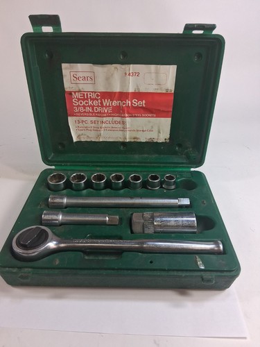 Sears metric socket set 9 - set,