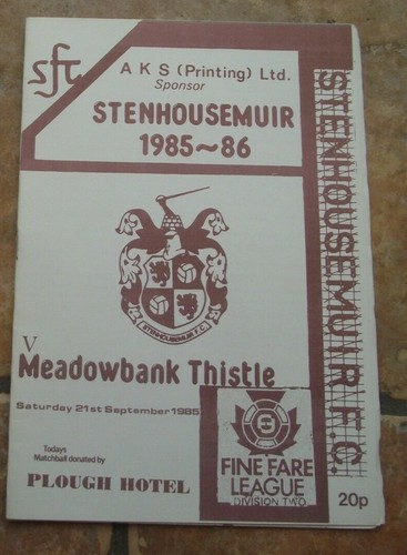 1985 stenhousemuir v - (sep),