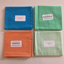 Fabric Kona Cotton Bundle Sewing Quilting Crafts Fat Quarters Solids Pastel