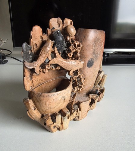 Vintage intricately carved - intricately,