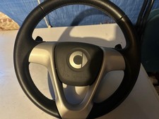 SMART CAR 451 FORTWO 3 SPOKE PADDLE SHIFT LEATHER STEERING WHEEL