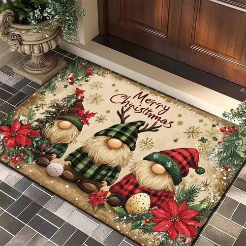 Christmas door mat non slip - door,