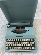 Imperial 200 Portable Vintage Typewriter Duck Egg Blue