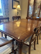 Yew dining table and - , chairs