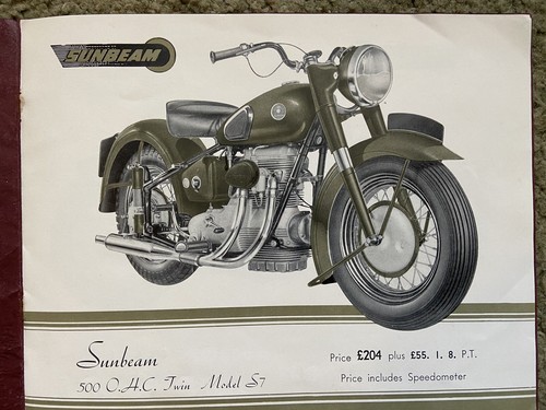 1949 sunbeam motorcycles - sunbeam,
