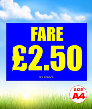 A4 £2.50 foamex sign, Fun