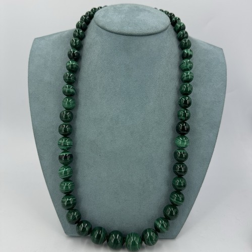 Vintage malachite necklace - vintage,