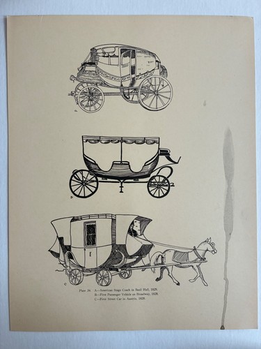 Antique print american stage - american,