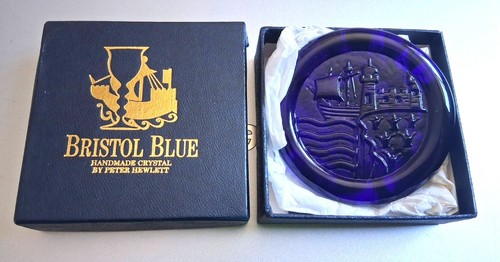 Bristol blue glass medallion - bristol,