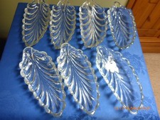 7 Vintage Retro Pressed Glass