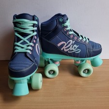 RIO Roller Lumina Childrens Roller Skates Youth Unisex Size UK 4 Navy Green