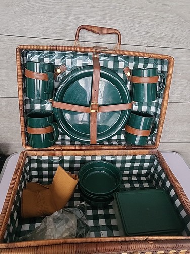 Picnic wicker basket set - picnic,