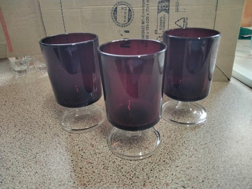 Vintage french luminarc ruby - french,