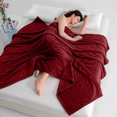 Faux fur fleece throw - faux, soft