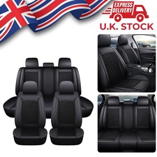 BLACK Quality PU leather&Viscose Fiber Seat Cover For Nissan Navara Qashqai Juke