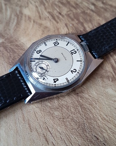 Zenith top wind wristwatch