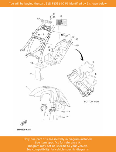 Yamaha fender front - yamaha,