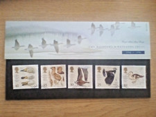 N......GB. 1996  WILDFOWL TRUST  EX FDC USED STAMPS ( in presentation pack )