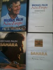 MICHAEL PALIN TWO  SIGNED* SAHARA, NEW EUROPE AS SEEN ON BBC,PHOTOS BASIL PAO.