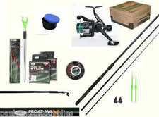 Starter Float Fishing Outfit Set Kit Beginners  Rod Reel Hooks Float 