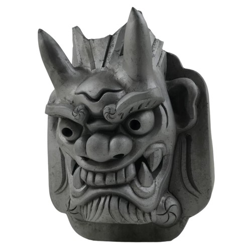 Japanese clay oni demon kawara - demon,