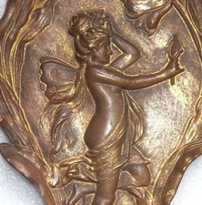 Antique Old West Risque Nymph