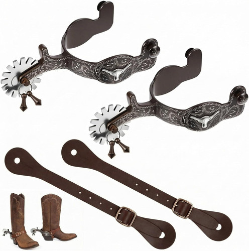 Pack western cowboy spurs - cowboy,