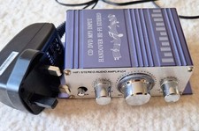 Handover Stereo Hi-Fi Mini Amplifier 12v Car Audio 5A 85Db + PSU