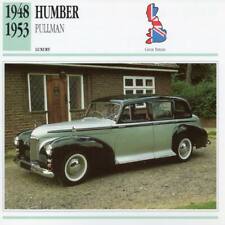 1948-1953 HUMBER PULLMAN Classic Car Photograph / Information Maxi Card