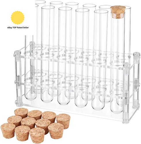 Pcs glass test tubes with - pcs,