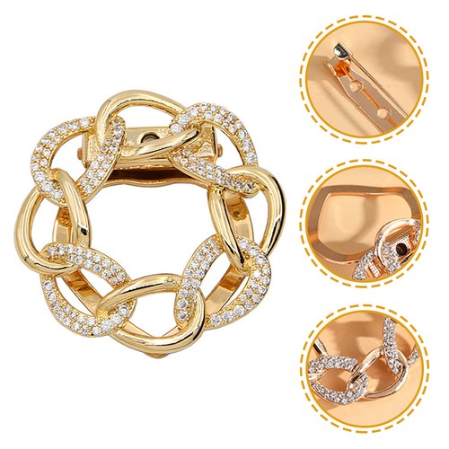 Scarf ring buckle silk - ring,