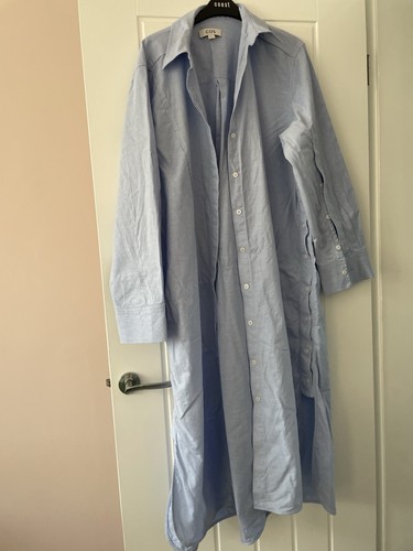 Cos blue heavy shirt dress - cos,