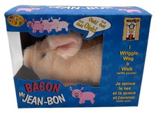 Bacon Mr. Jean-Bon Oink Wiggle Wag Walk Pig Plush Toy IWAYA - C113 O656