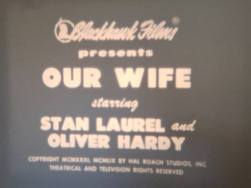 Our wife 1931 - our, laurel