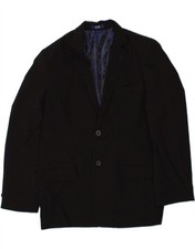 IZOD Boys 2 Button Blazer Jacket 15-16 Years Black Polyester CL04