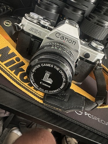 Canon silver 35mm slr - canon,
