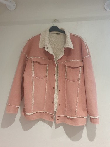 Stylish pink cream faux - pink,