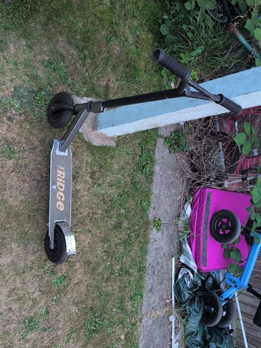 Kids dirt scooter off - dirt, road