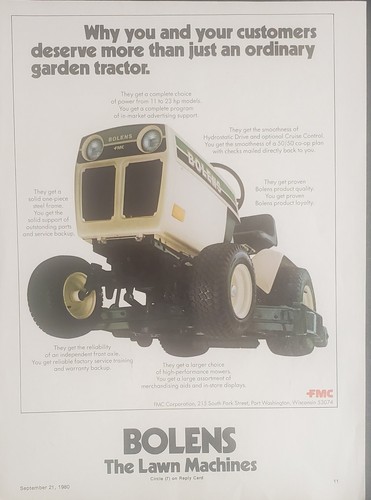Bolens the lawn machines - the,