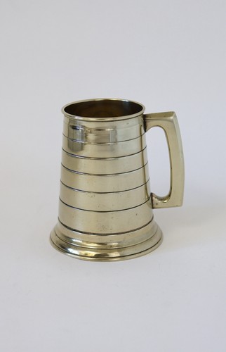 Vintage glass bottom - vintage, brass