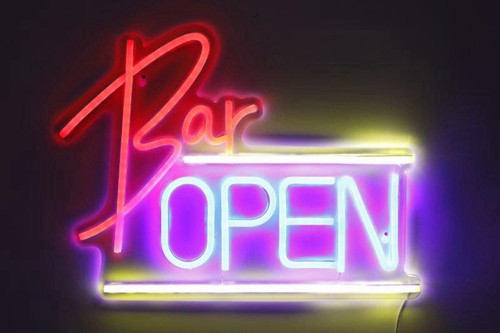 Bar open led neon - neon, sign
