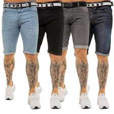 Mens Denim Shorts Slim Fit
