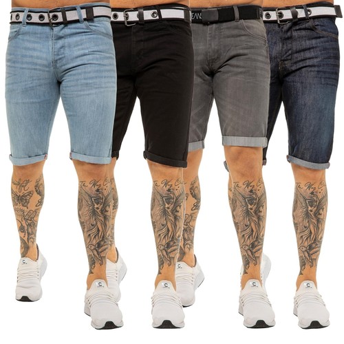 Mens denim shorts slim - slim, fit