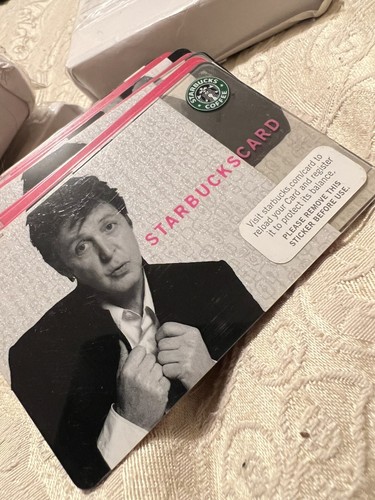 Paul mccartney starbucks card - mccartney,