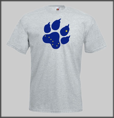 Alaskan state paw husky - state, t